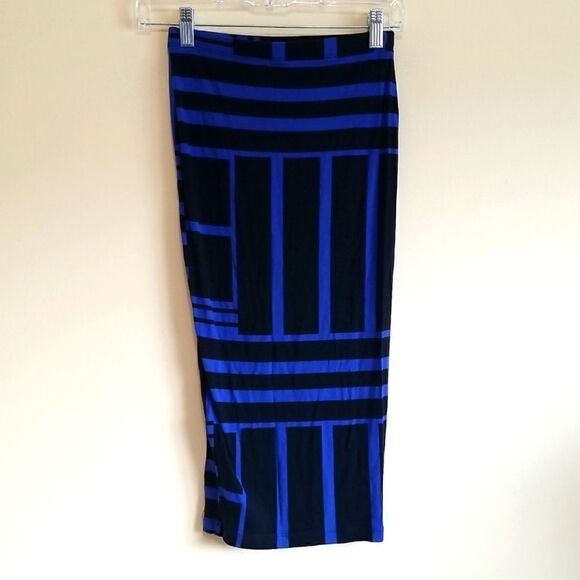 Asos Midi Black Skirt Sz 1 - Picture 1 of 6